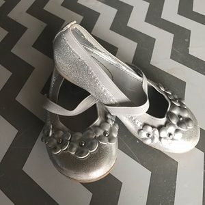 Silver dress shoes