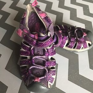 Purple hiking sandal