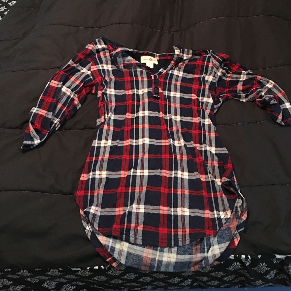 Quarter sleeve flannel