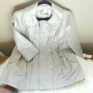 Kensie 3/4 Sleeve Linen Coat NWT