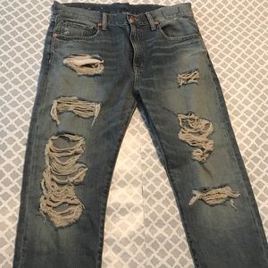 Denim&Supply Boyfriend Distressed Jean. Size 28.