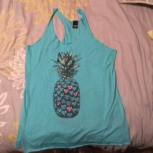 Fifth sun pineapple tank top xl