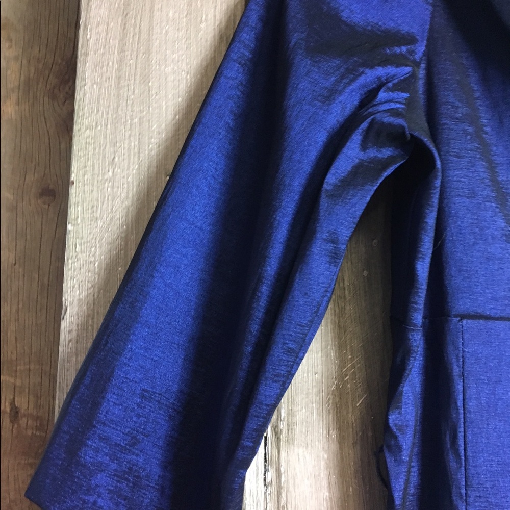 SOLD 40's Flare Midnight Blue Dress - Picture 5 of 8