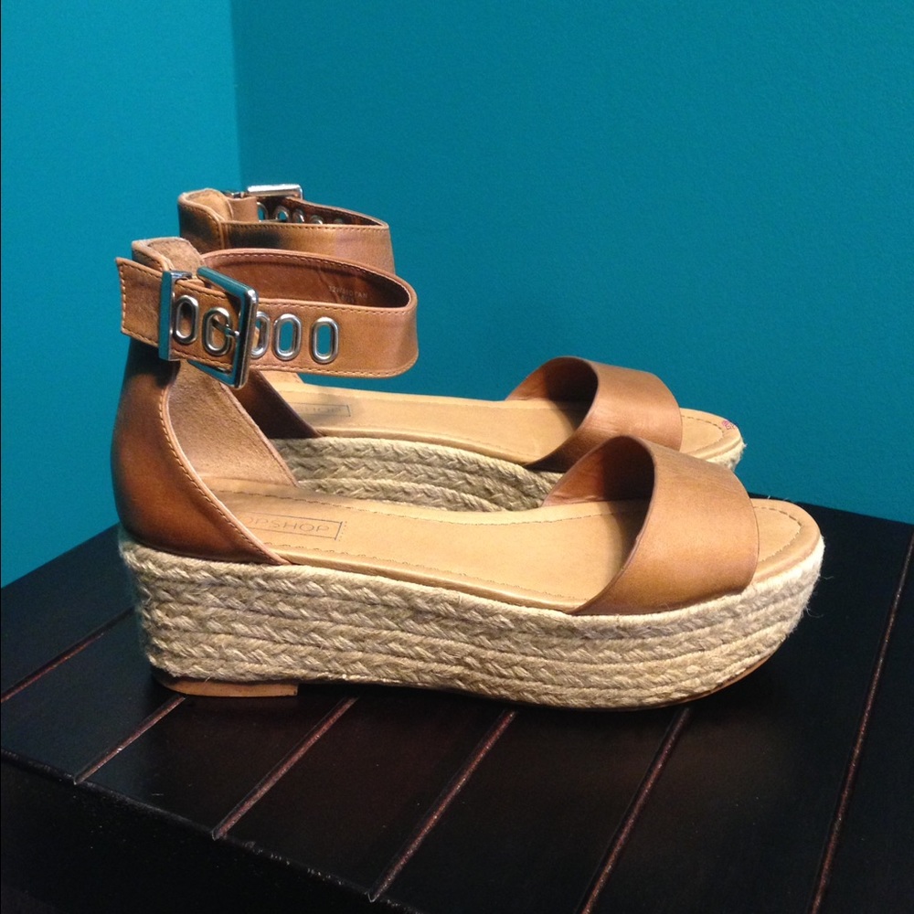 Topshop woo-hoo 2 part flat-forms