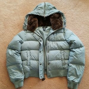 AE Light Blue Down Puffer Coat