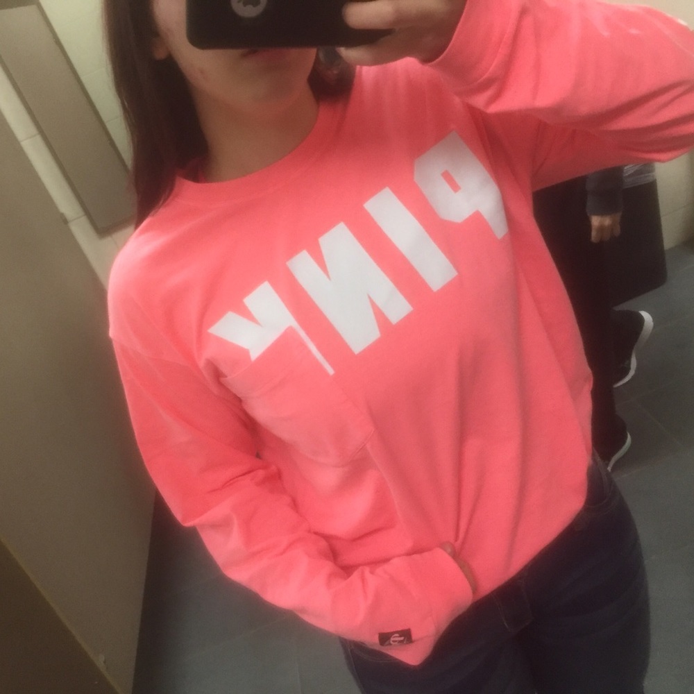 PINK Long sleeved shirt - bright pink - worn once