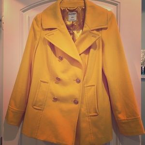 Yellow Gold pea coat