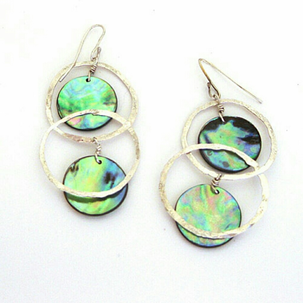Abalone & Sterling Earrings