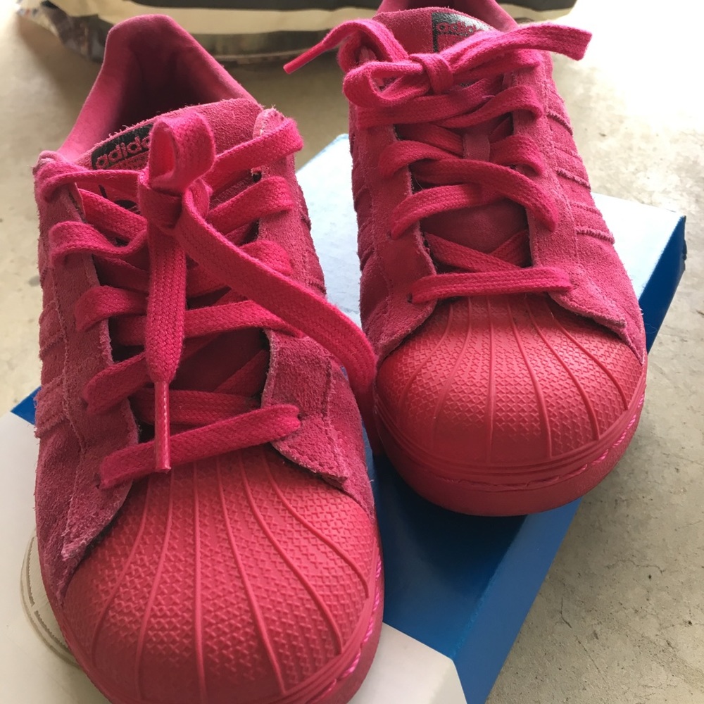 Pink Suede Adidas