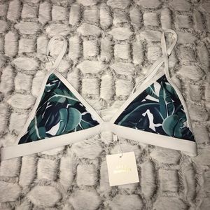 Lsea Swimwear Swim - Green leaf bikini top Lsea Swimwear Swim - Green leaf bikini top