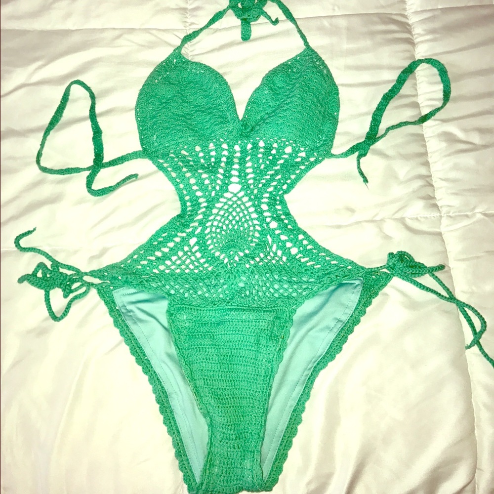 Crotchet Teal Tankini