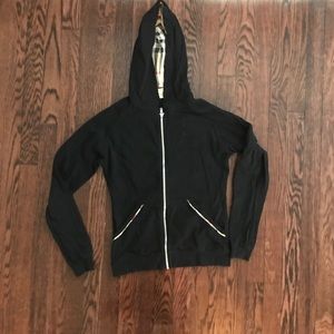 Burberry hooded zip up size S