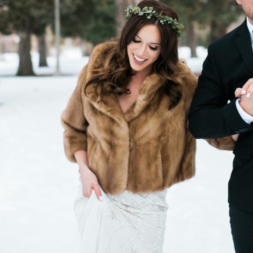 Real Badger Fur Coat