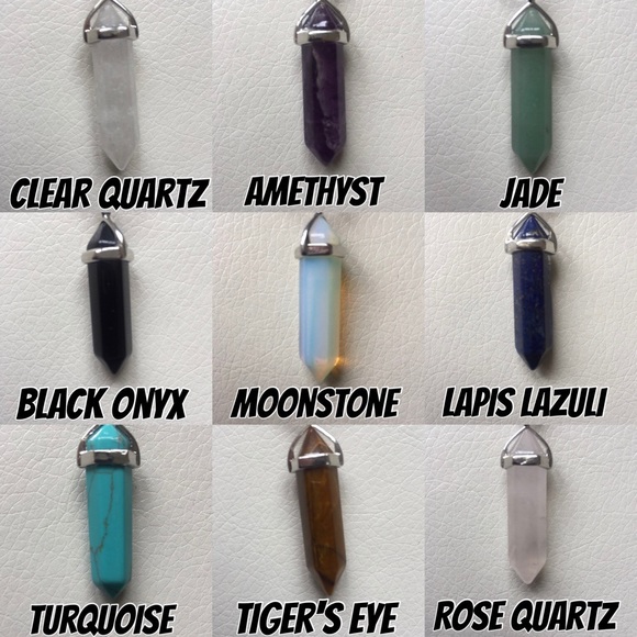 Last 1! CRYSTAL PENDANT statement necklace - Picture 2 of 6