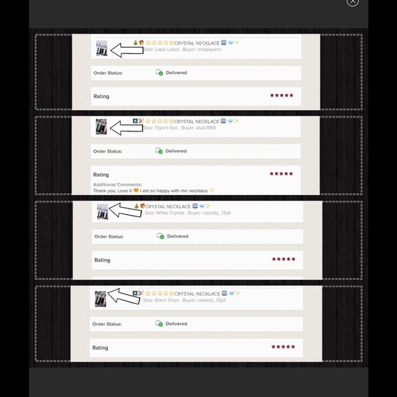 Last 1! CRYSTAL PENDANT statement necklace - Picture 4 of 6