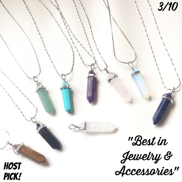 Last 1! CRYSTAL PENDANT statement necklace - Picture 6 of 6