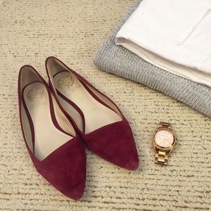 Vince Camuto Maroon Flats