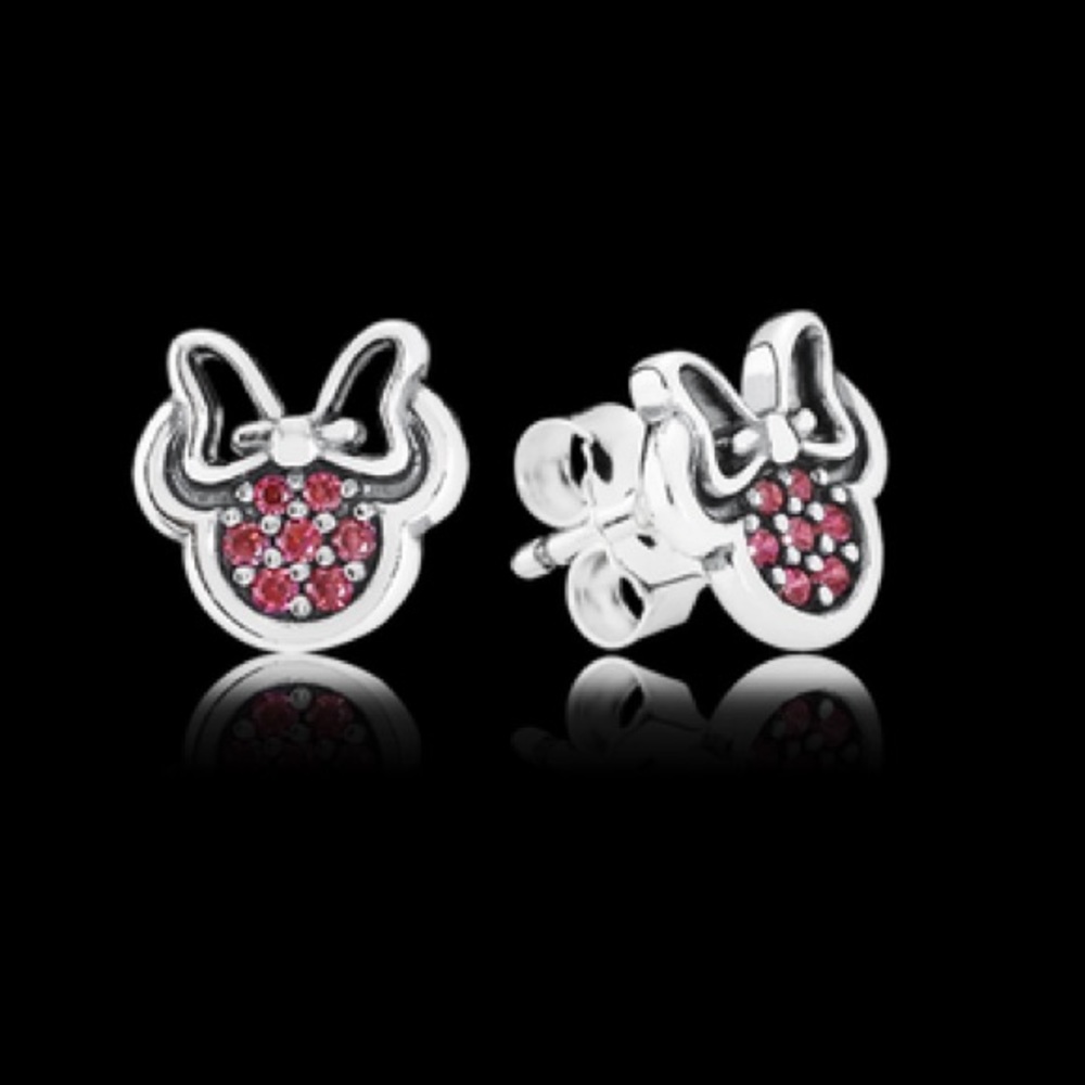 Newish pandora Minnie Mouse Earrings