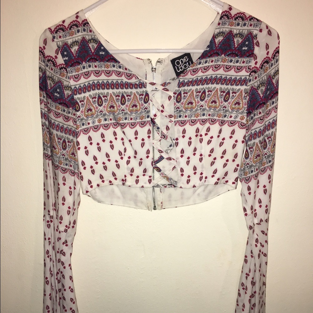 LF Stores Boho Crop Top