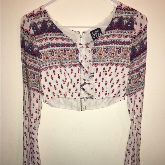 LF Stores Boho Crop Top - Picture 1 of 3