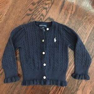 Toddler Ralph Lauren navy sweater 24M