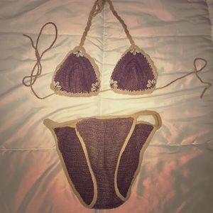 Crochet Shell Elastic Bikini 👙 Made in Brazil