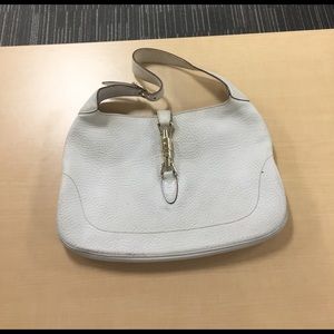 White Jackie O style Gucci bag