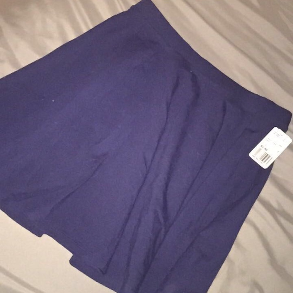 Navy Blue Skater Skirt