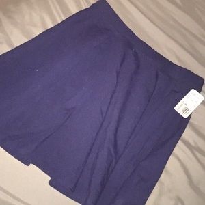 Navy Blue Skater Skirt