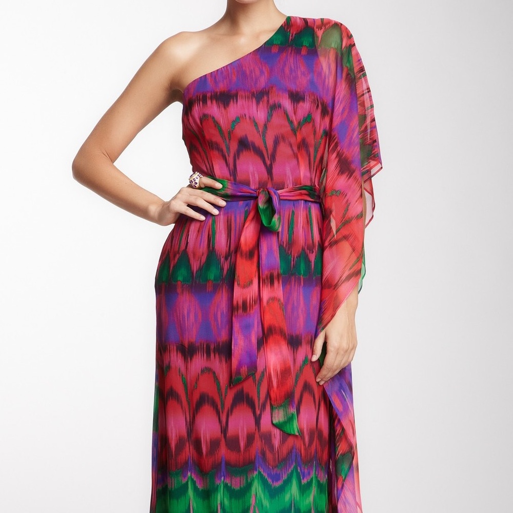 NWOT Trina Turk one-shoulder maxi dress