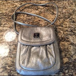 Tignanello crossbody silver purse