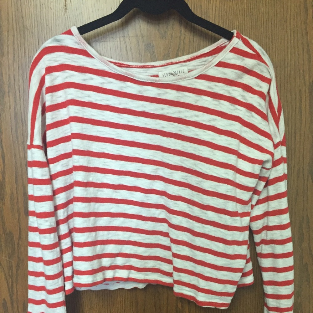 Stripped Aeropostale crop top