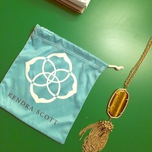 Kendra Scott Rayne Necklace Tigers Eye!