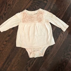 BabyGap long sleeve pale pink/peach top 12-18m