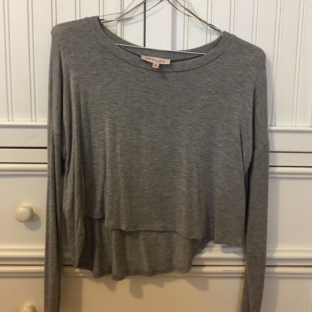 Never worn! Grey philosophy long sleeve