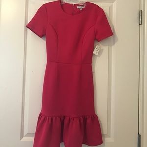 Fun pink dress with ruffled bottom