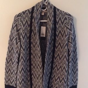 Long chevron cardigan