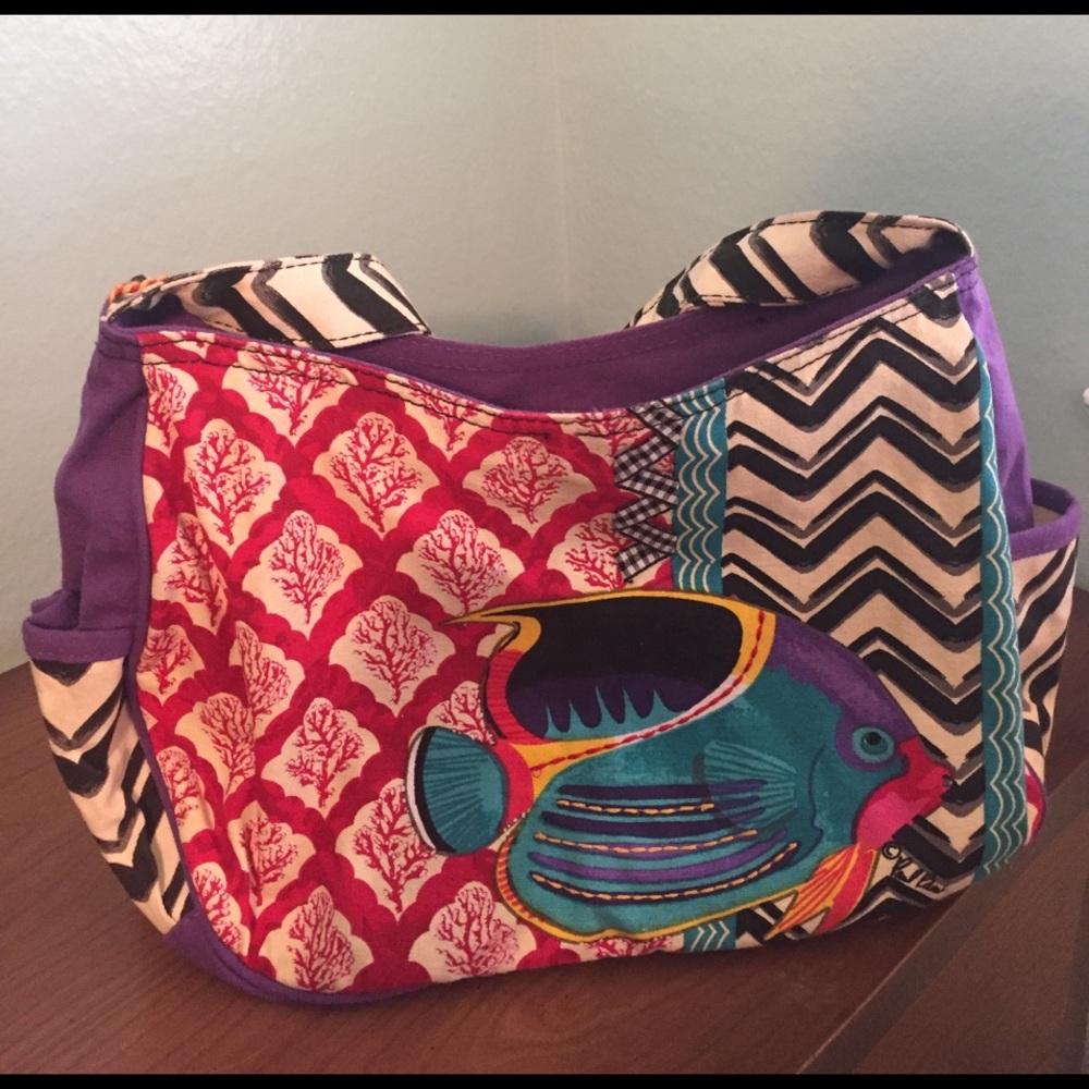 👜🐟Paul Brent Purse! With beautiful fish! 👜🐠