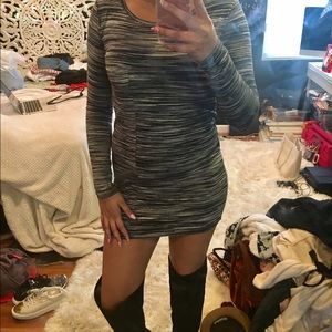 Mini striped black dress from BCBG maxazria