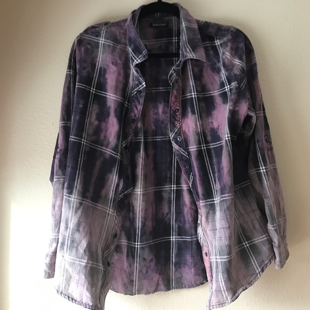 Acid wash flannel