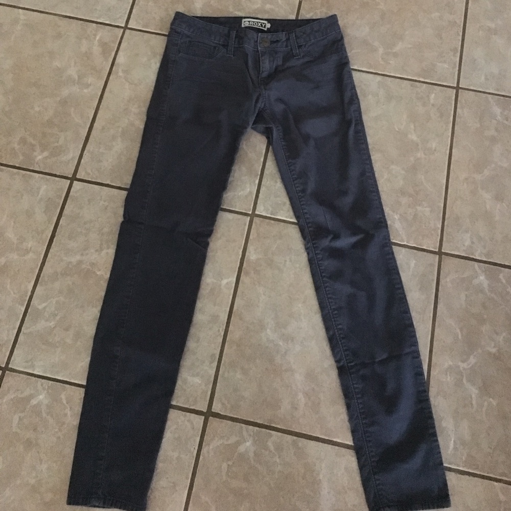 Blue Roxy corduroy skinny jeans