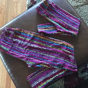 Lularoe Mommy and Me leggings.  O/S and S/M.