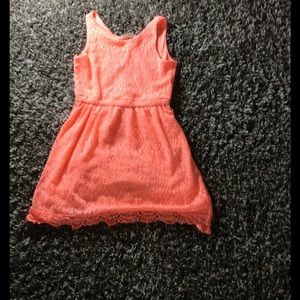 Salmon colored dress