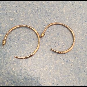 Stella & dot rose gold hoops