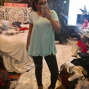 Kimchi blue baby blue long top/ dress from UO