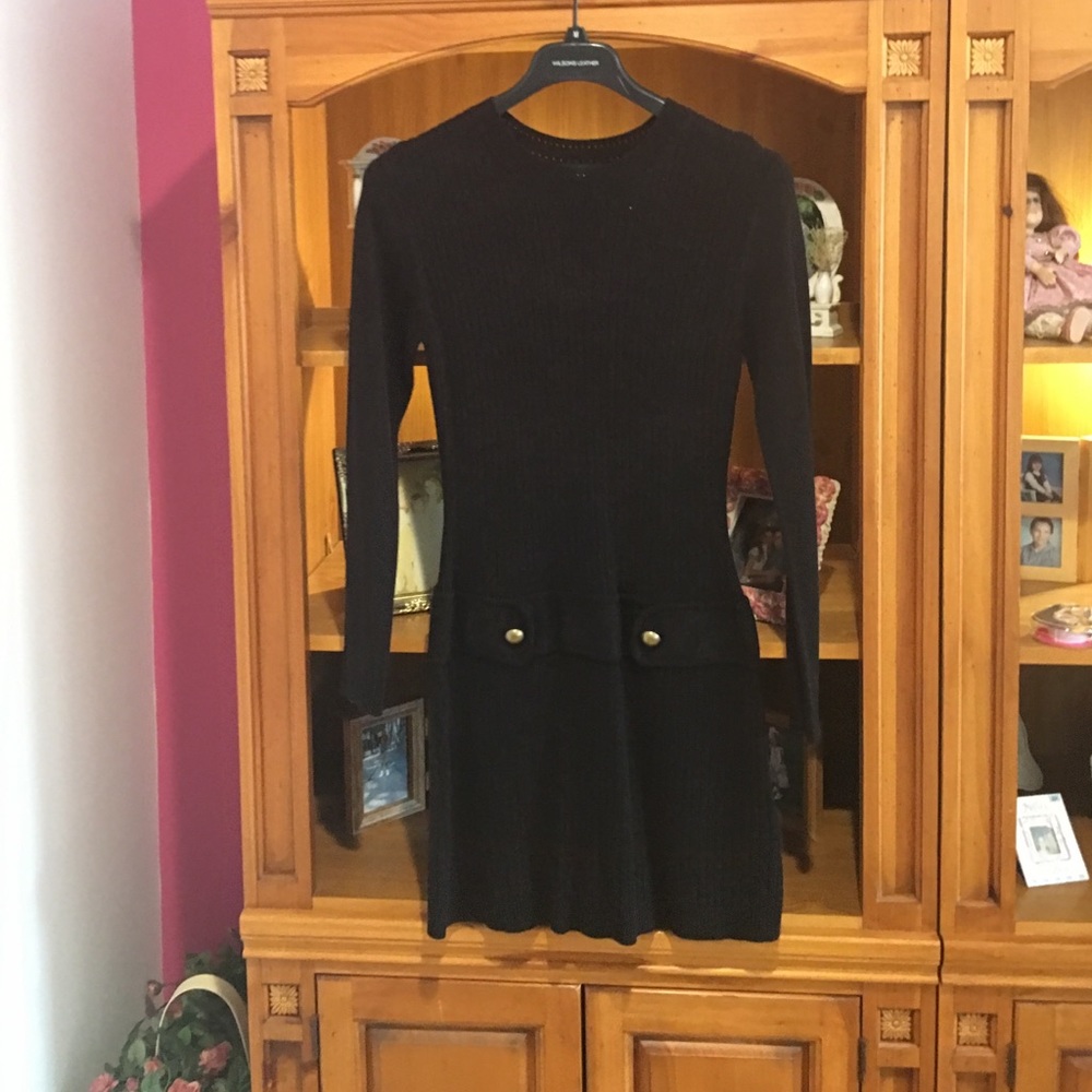 Black sweater dress worn one time