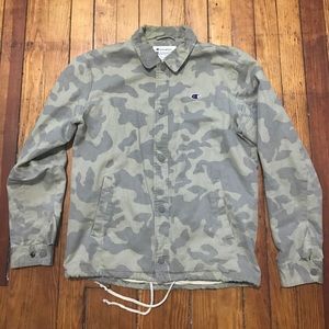 Champion camo coach jacket