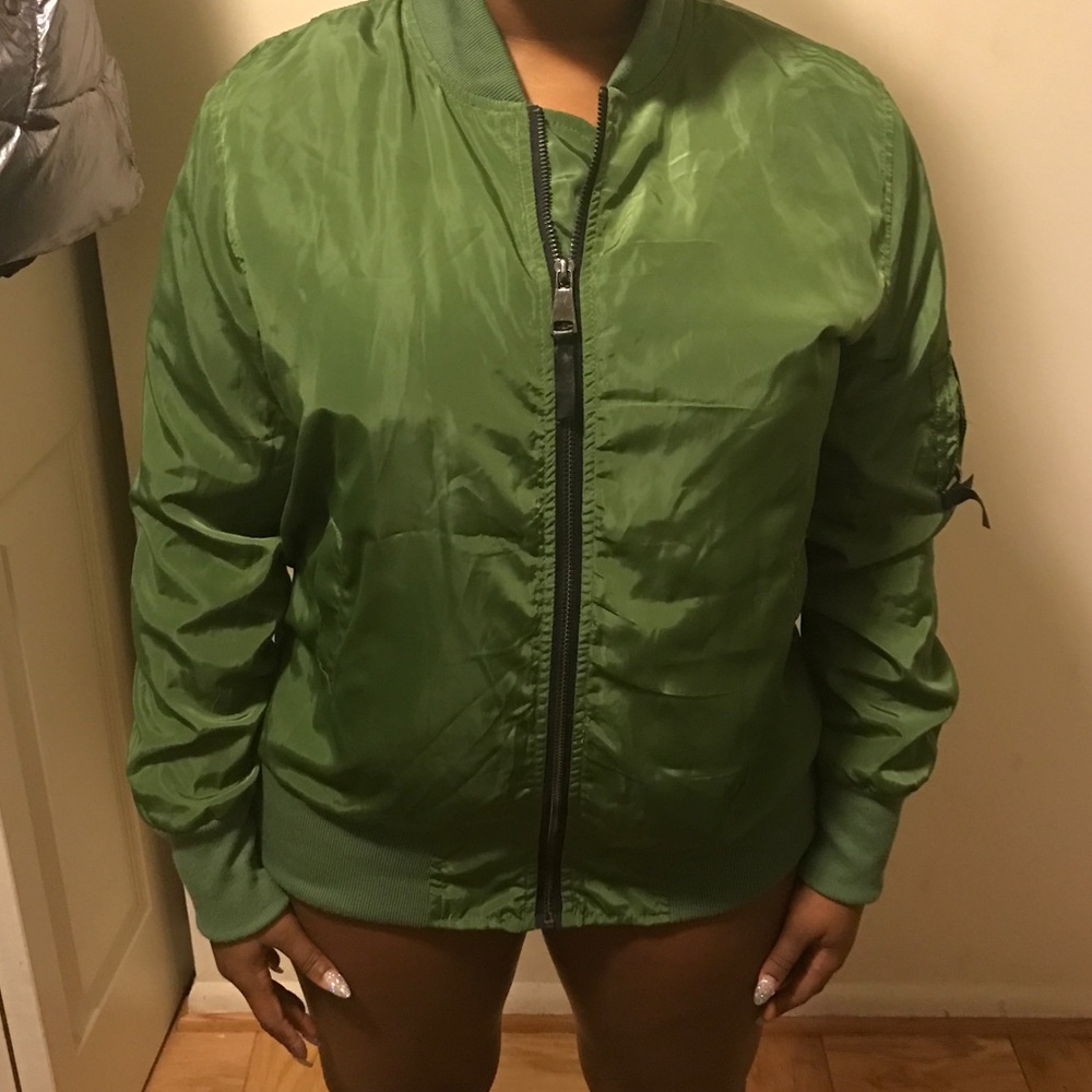 Green Bomber Jacket