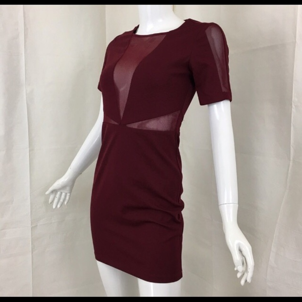 🛍 UO sheer inlay cutout mini dress. XS, EUC