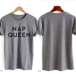 "Nap queen" printed tee